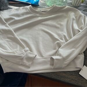 🍋NWOT Lululemon Perfectly Oversized Butter Soft Cropped Crew Sweatshirt 🍋